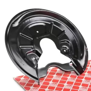 Image of FEBI BILSTEIN Brake Disc Back Plate febi Plus 171536 Rear Brake Disc Back Protection Plate,Rear Brake Disc Cover Plate VW,AUDI,SKODA