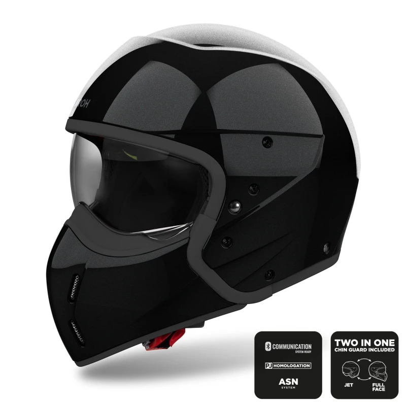 Image of Airoh J 110 Color Black Glitter Jet Helmet Size L