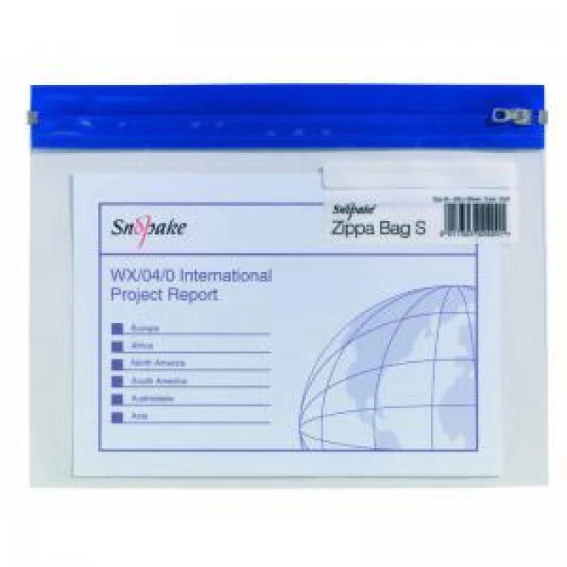 Image of Zippa Bag S A5 Blue- 25 Bags 12687 CTST12687