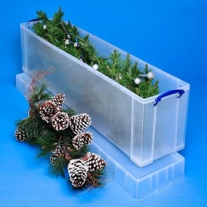 Image of Really Useful 77L Christmas Tree Box - Clear