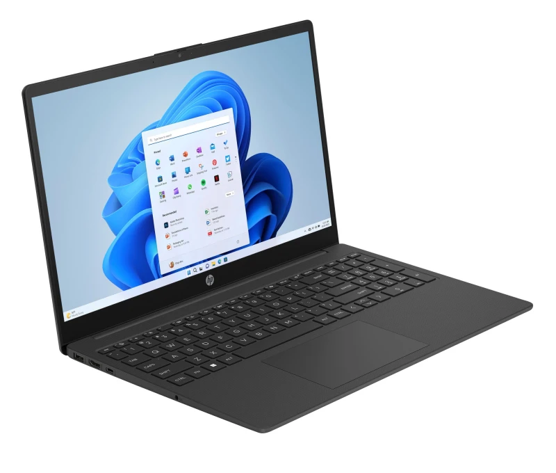 Image of HP Laptop 15-fd0083nax Intel N N150 39.6cm (15.6") Full HD 8GB LPDDR5-SDRAM WiFi 6 (802.11ax) Windows 11 Home in S mode Black D82PVEA