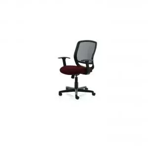Image of Mave Task Operator Chair Black Mesh With Arms Bespoke Colour Seat