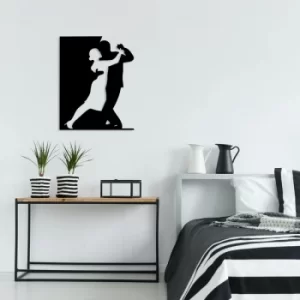 Image of Tango Black Decorative Metal Wall Accessory