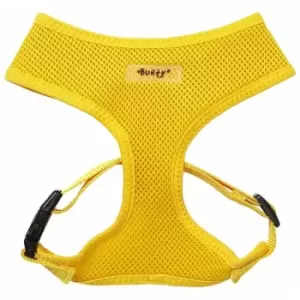 Image of Soft Comfortable Mesh Breathable Fabric Dog Puppy Pet Adjustable Harness - Yellow - X-Large - Bunty