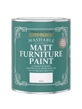 Image of Rust-Oleum Matt Furniture Paint Cotton 750Ml