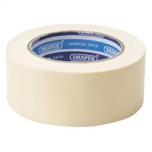 Image of Draper Heavy Duty Masking Tape Roll, 50m x 50mm