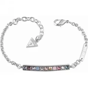 Image of Ladies Guess Rhodium Plated Miami Bracelet