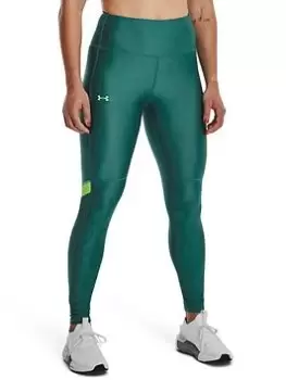 Image of Under Armour Mesh Panel Leggings - Green Size M Women