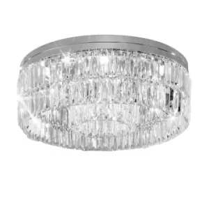 Image of Prisma Designer Crystal Ceiling Light Polished Chrome, 12x G9
