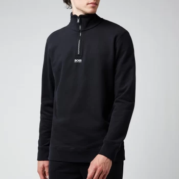 Image of Hugo Boss Zapper 2 Quarter Zip Sweatshirt Black Size S Men