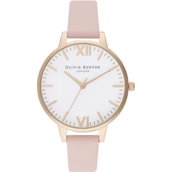 Image of Ladies Olivia Burton Timeless Dusty Pink & Pale Gold Watch