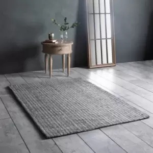 Image of Gallery Direct Arizona Jute Textured Rug in Silver/Grey