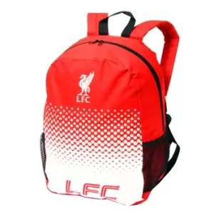 Image of Liverpool FC Official Fade Crest Design Backpack (One Size) (Red/White)
