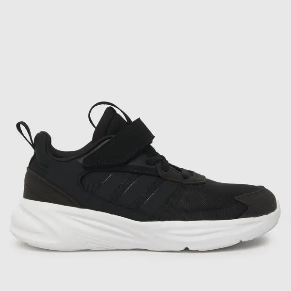 Image of adidas Black & white ozelle Junior trainers Black/White UK 1 (EU 33)