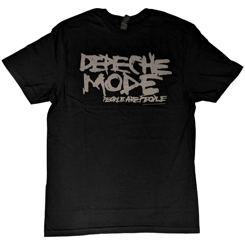 Image of Depeche Mode Depeche Mode Men People Are People T-Shirt in Black Size: Small Black S Male 5063300373941