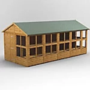 Image of Power Garden Shed 188PAPS Golden Brown 18x8