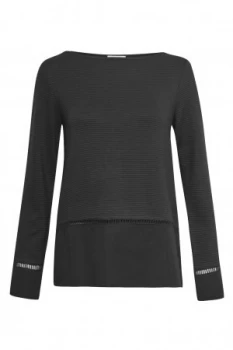 Image of Great Plains Ottilie Ottoman Jersey Top Black