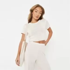 Image of Missguided Open Back Top - Neutral