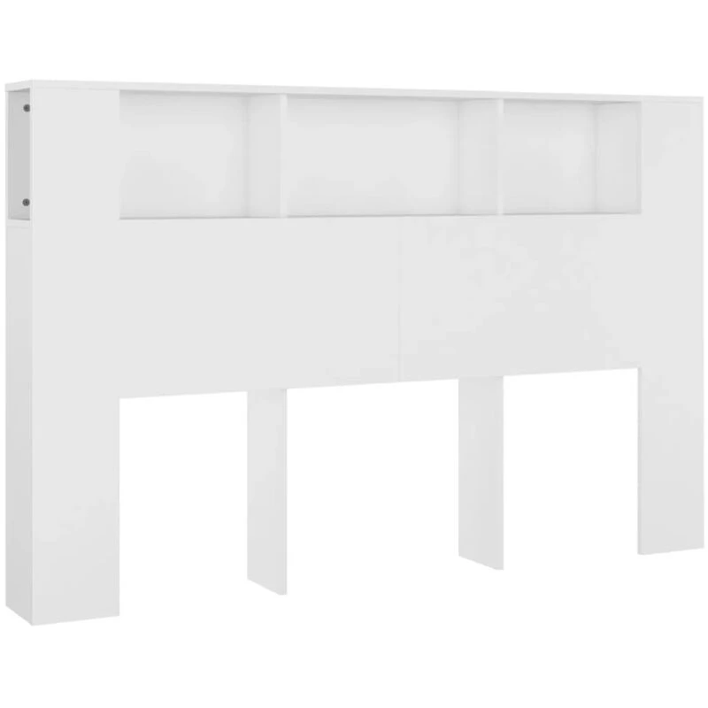 Image of VIDAXL Headboard Cabinet White 160x18.5x104.5cm Vidaxl 8720286967027