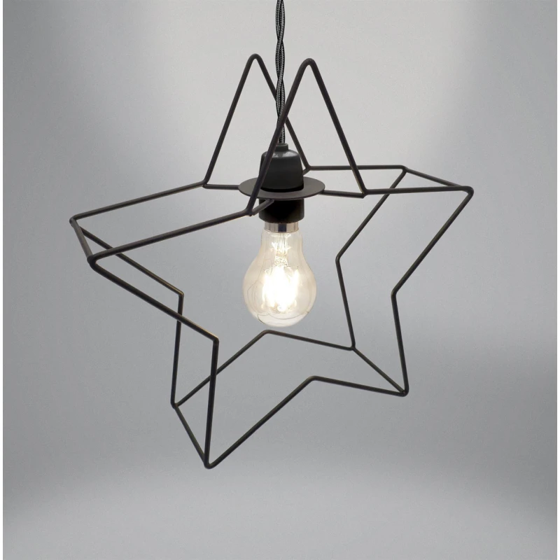 Image of Country Club Country Club Easyfit Light Decoration - Star Black One Size Unisex 5023674175541