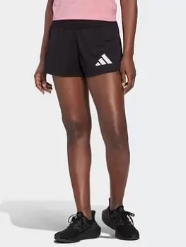 Image of adidas Pacer 3-bar Knit Shorts, Black/White Size M Women