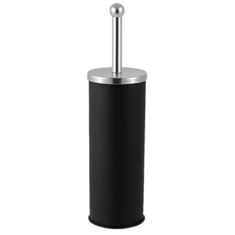 Image of Innoteck Essentials Bathroom Toilet Brush And Holder With Matt Finish And Stainless Steel Handle - Black