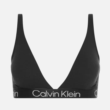 Image of Calvin Klein Womens Modern Structure Triangle Bra - Black - M