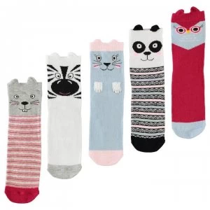 Image of Star Novelty 5 Pack Socks Infants - Owl