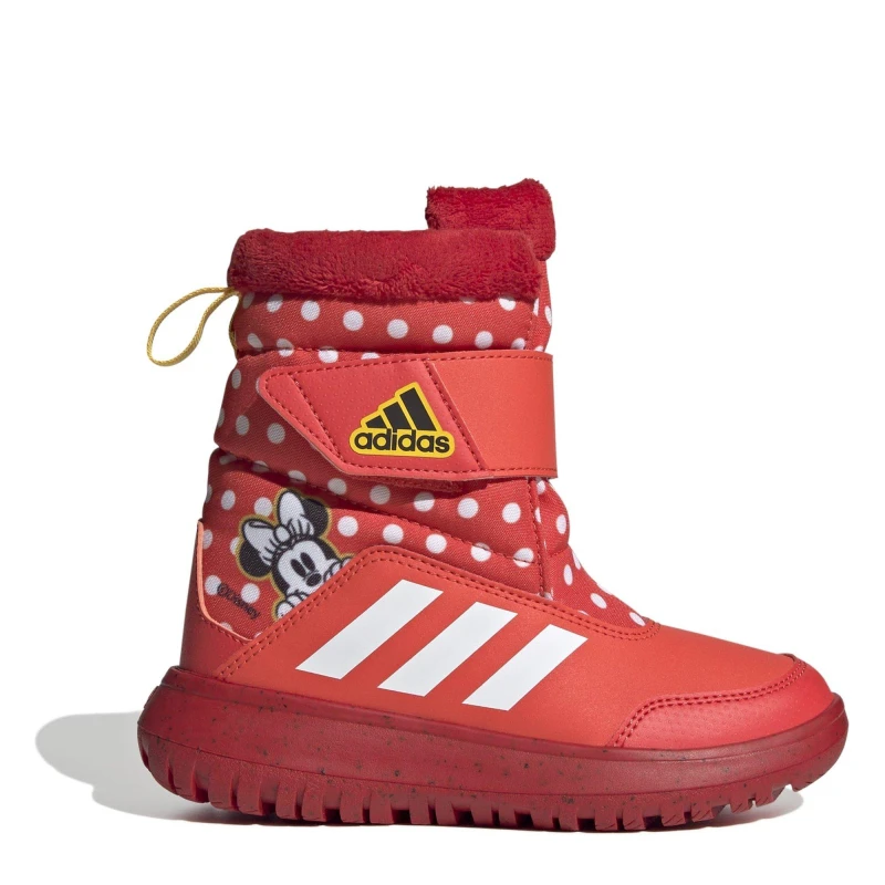 Image of adidas Winterplay x Disney Walking Shoes Childrens Bright Red/Ftwr female C11.5 (30)