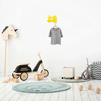 Image of Cute Things 2 - Yellow Yellow Metal Wall Hook