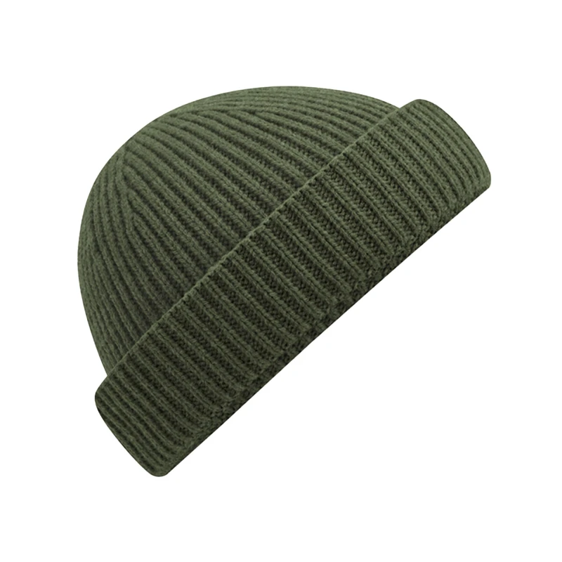 Image of Beechfield Beechfield Men Harbour Fisherman Beanie in Olive Olive One Size Male 5063300060742