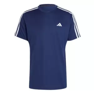 Image of adidas Train Essentials 3-Stripes Training T-Shirt Mens - Blue