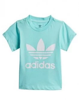 Image of Adidas Originals Infant Trefoil Tee - Light Blue