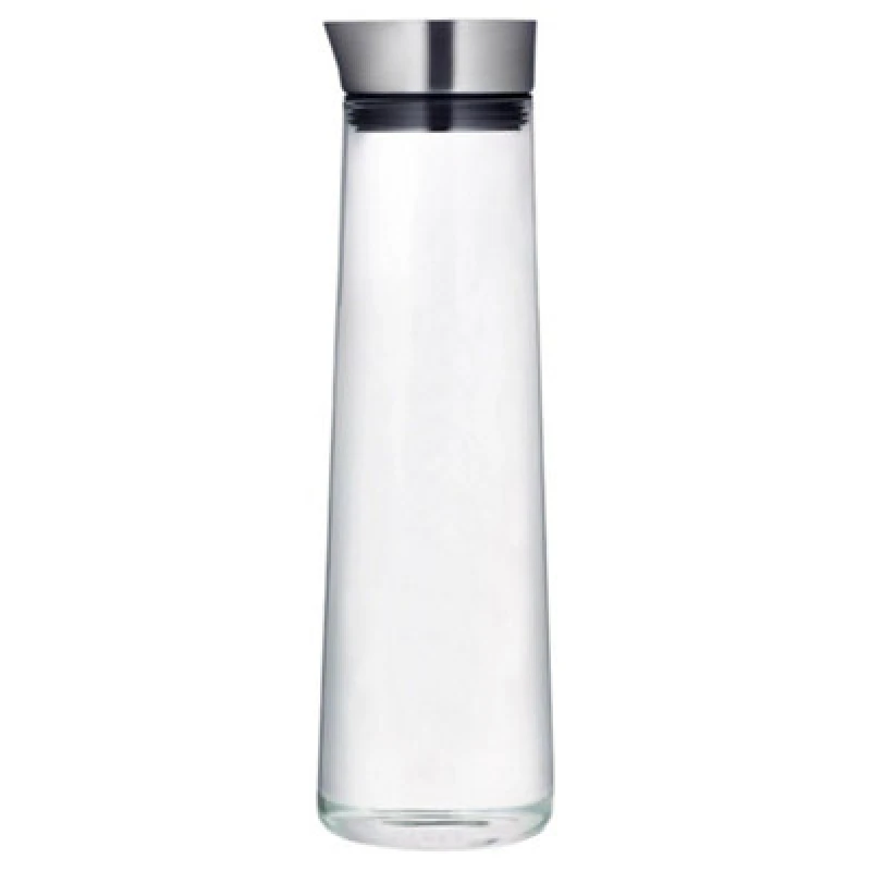 Image of Blomus Acqua Water Carafe 1 Litre With Stainless Steel Lid - Transparent