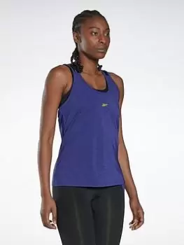 Image of Reebok Les Mills Bodypump Activchill Athletic Tank Top - Purple, Purple, Size XL, Women