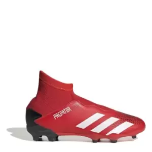 Image of adidas Predator 20.3 Laceless Junior FG Football Boots - Red