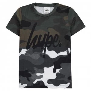 Image of Hype Half Camo T-Shirt - Camo