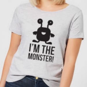 Image of I'm the Monster Womens T-Shirt - Grey - 4XL