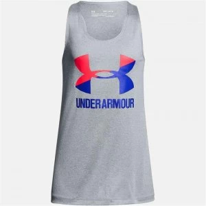 Image of Urban Armor Gear Big Logo Tank Top Junior Girls - Grey/Pink