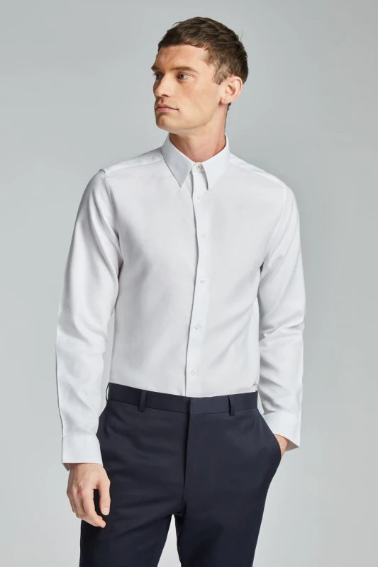 Image of Ted Baker Jorvic White Texture Shirt White