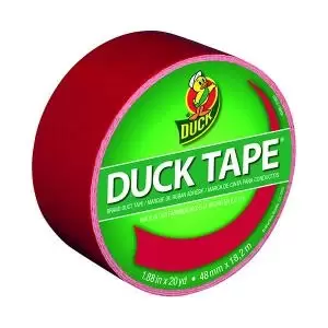 Image of Ducktape Coloured Tape 48mmx18.2m Red Pack of 6 1265014 SUT03506