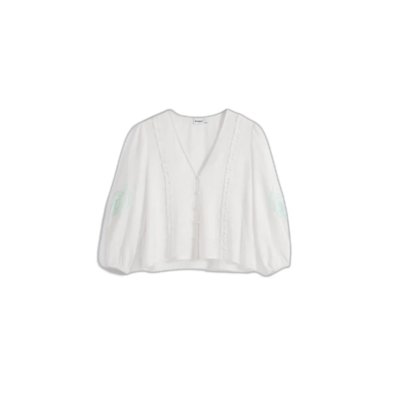 Image of Desigual Womens blouse Desigual Hoja Blanc Female S