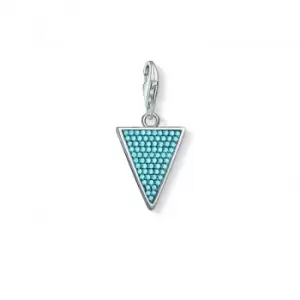 Image of Thomas Sabo Charm Club Blue Graphic Triangle Charm 1579-667-17