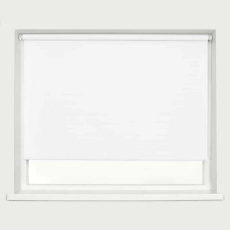Image of Caecus Blinds Blackout Roller Blind White 180Cm