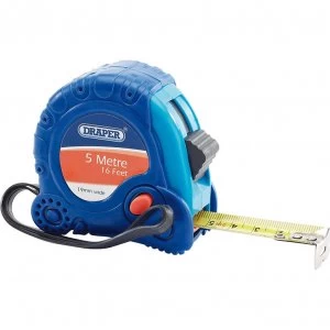 Image of Draper Soft Grip Tape Measure Imperial & Metric 16ft / 5m 19mm