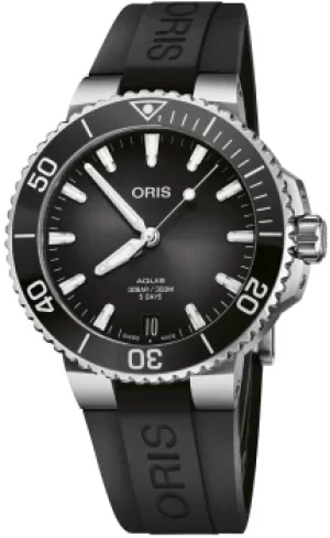 Image of Oris Watch Aquis Date Calibre 400 Anthracite Rubber