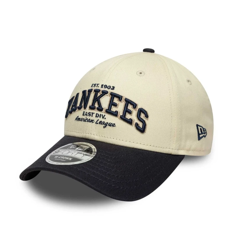 Image of new era Baseball cap New Era Wordmark 9Forty New York Yankees Bleu Unisex TU 60771808
