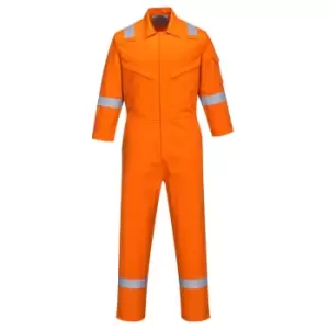 Image of Biz Flame Ladies Plus Anti Static Flame Resistant Overall Orange L