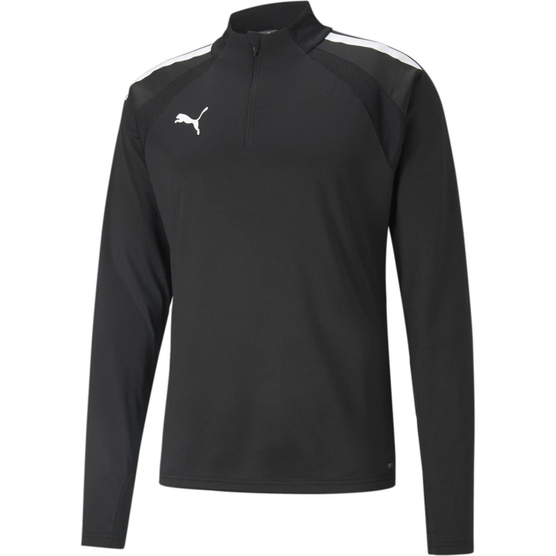 Image of Puma Mens Teamliga 1/4 Zip Fleece Black male L