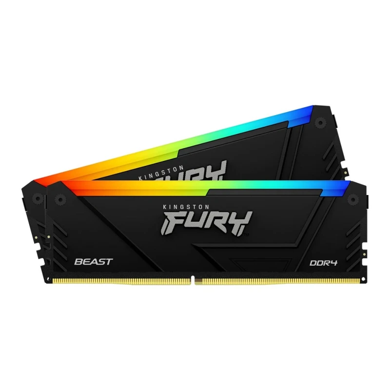 Image of Kingston FURY Beast RGB 32GB (2x16GB) 3200MHz DDR4 Memory Kit - KF432C16BB2AK2/32